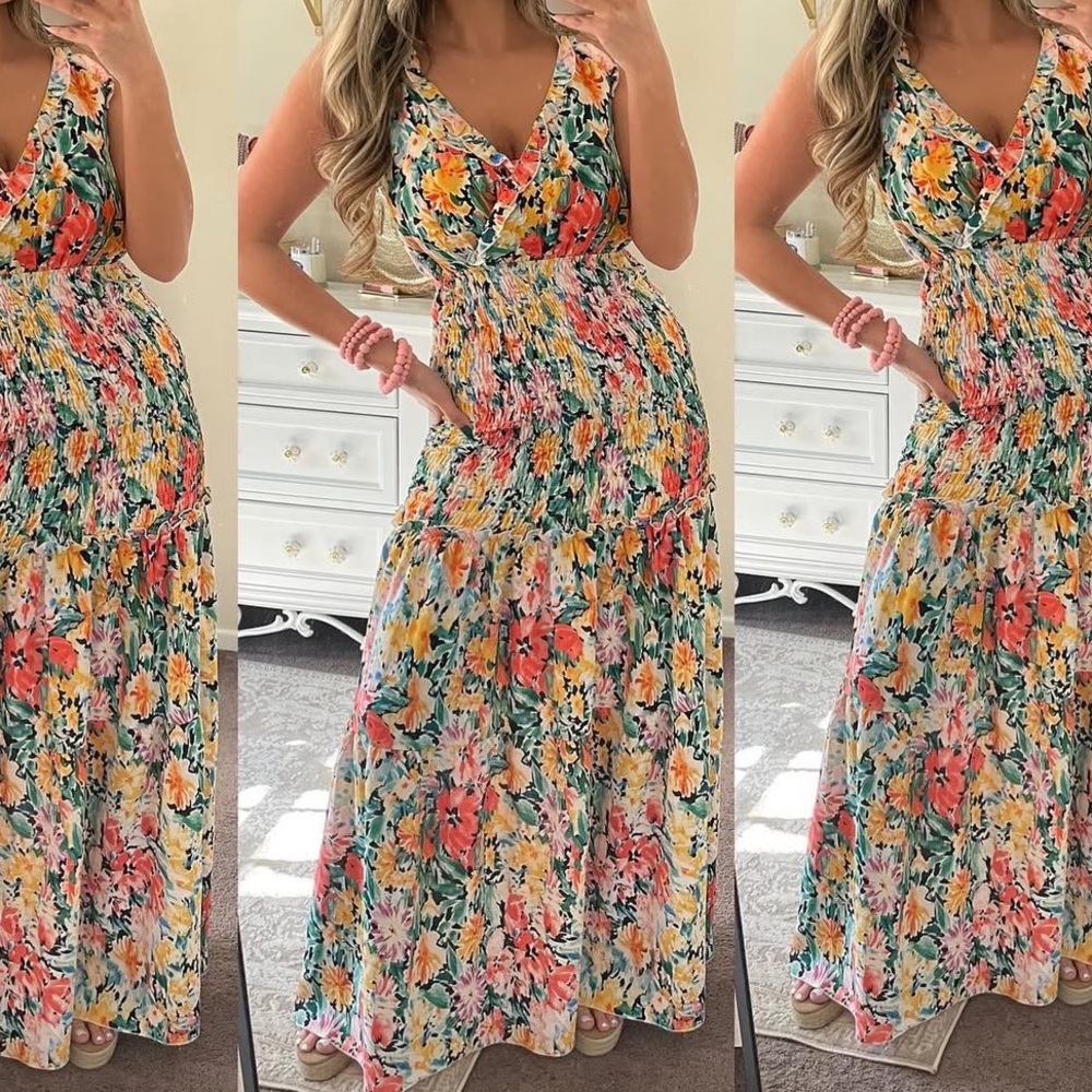 luxxel maxi dress size m